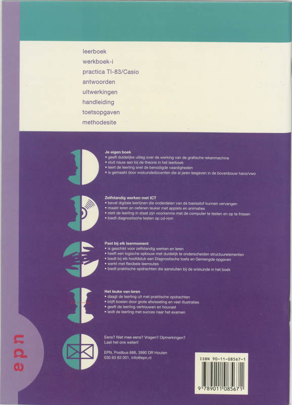 Achterkant van Practica Casio