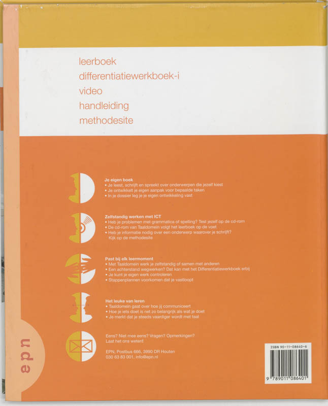 Achterkant van Leerboek