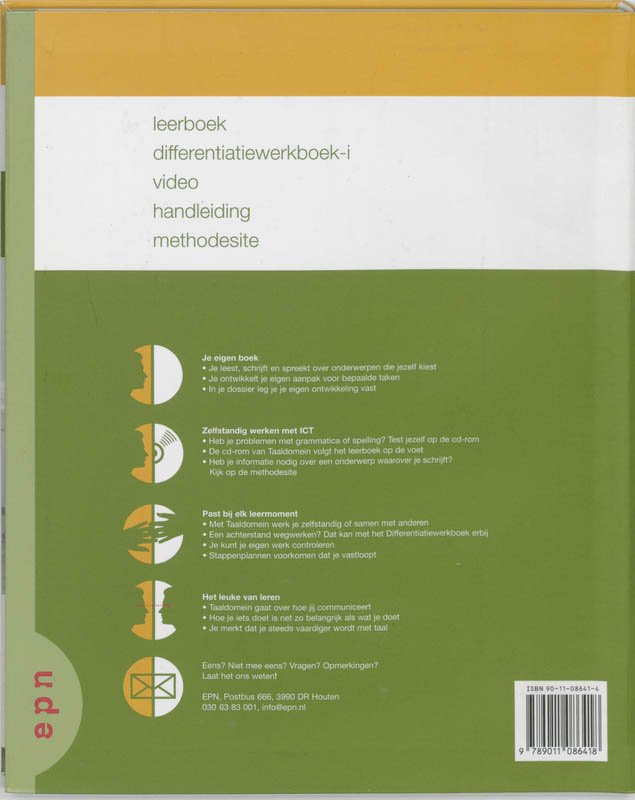 Achterkant van Nederlands