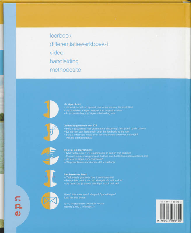 Achterkant van Leerboek
