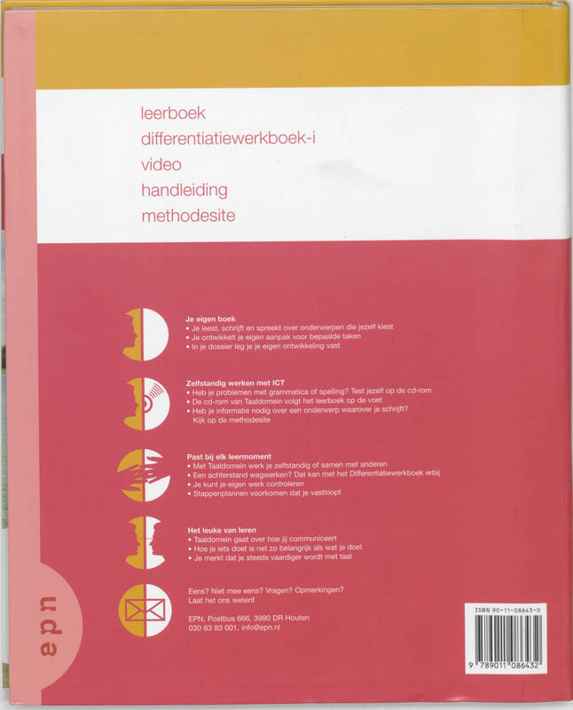 Achterkant van Leerboek