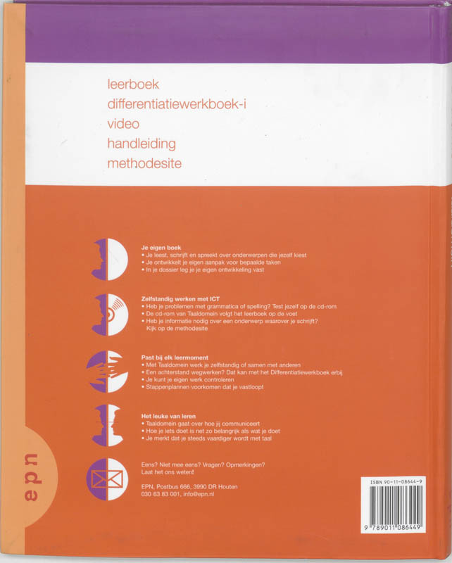 Achterkant van Leerboek