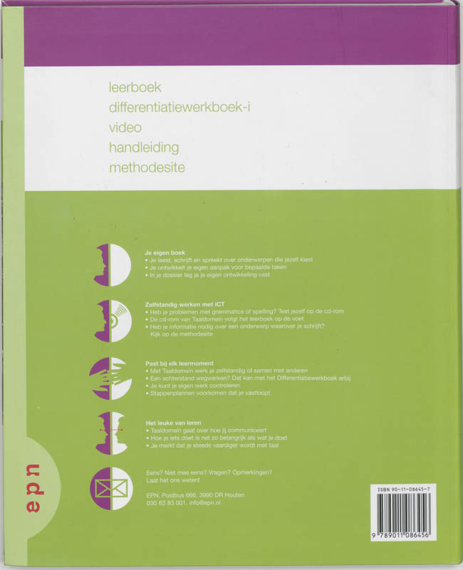 Achterkant van Leerboek