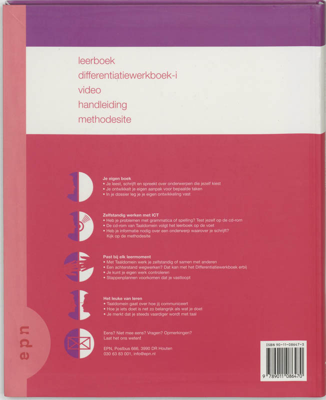 Achterkant van Leerboek