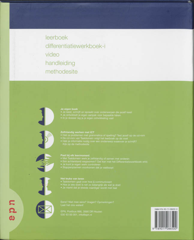 Achterkant van Leerboek