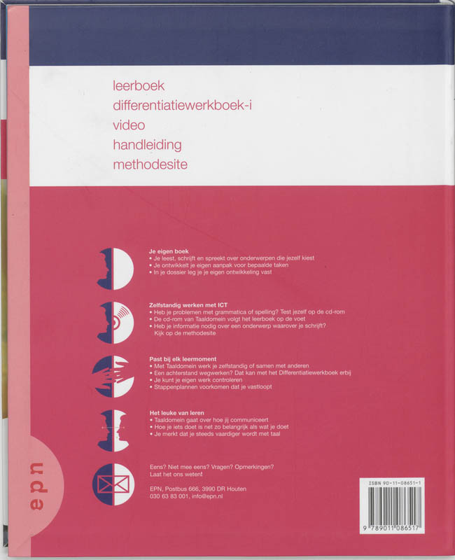 Achterkant van Leerboek