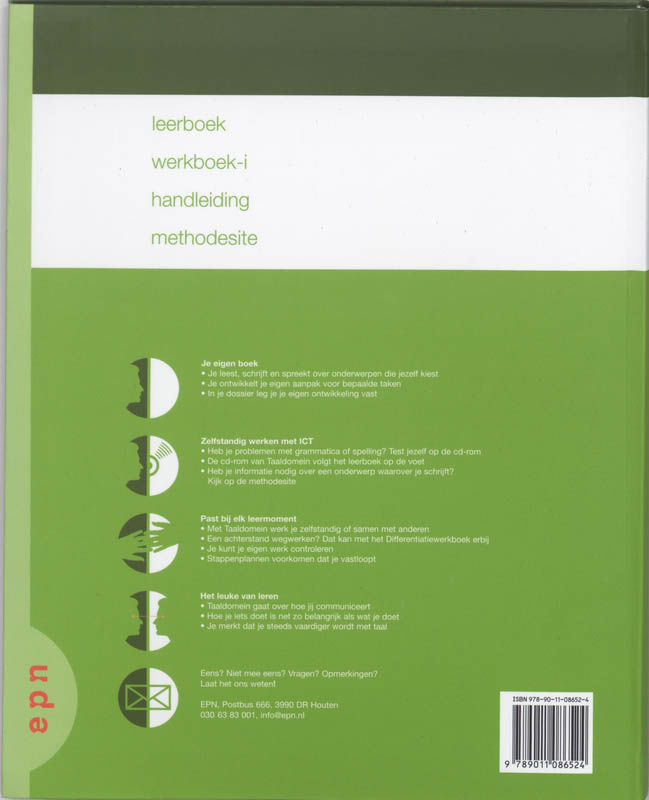Achterkant van 4 vmbo-KGT