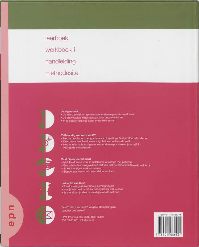Achterkant van 4 vmbo-LB