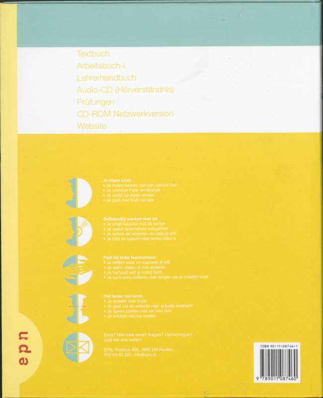 Achterkant van Textbuch