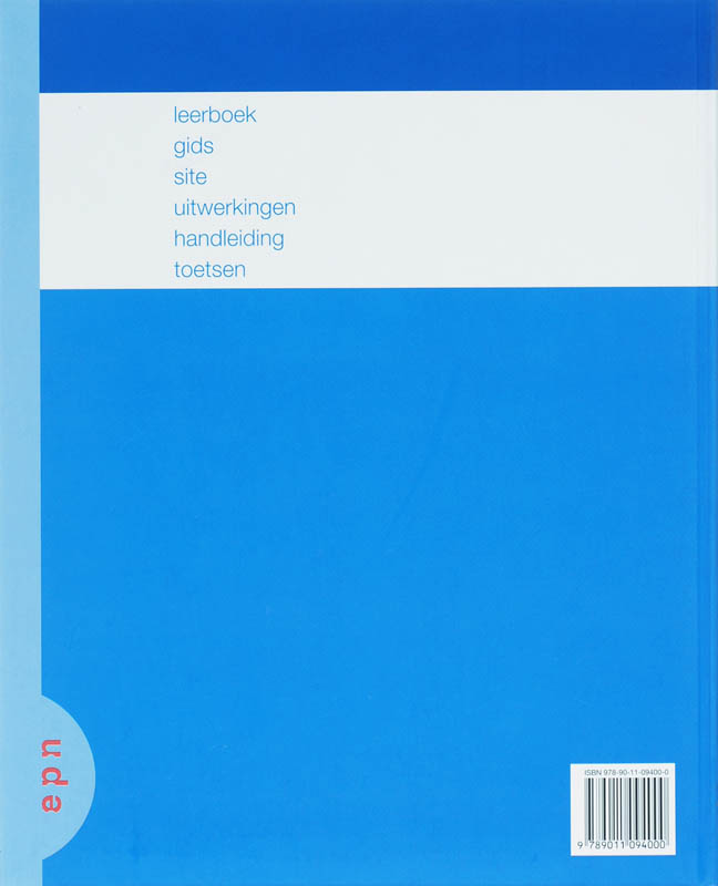 Achterkant van Leerboek