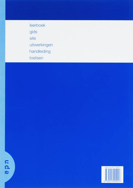 Achterkant van 3 vwo