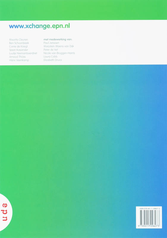 Achterkant van Text/workbook A/B/C/