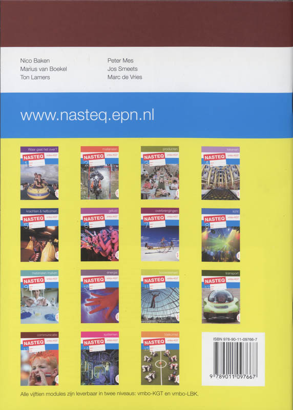 Achterkant van 13 Vmbo-KGT