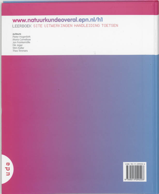 Achterkant van 1 Havo