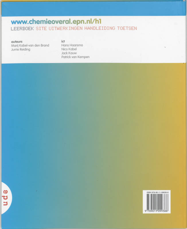 Achterkant van Leerboek