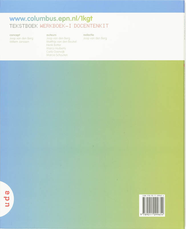 Achterkant van 1 Vmbo-(K)GT