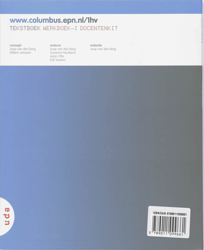 Achterkant van 1 havo/vwo