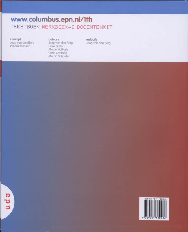 Achterkant van 1 Vmbo-T/havo