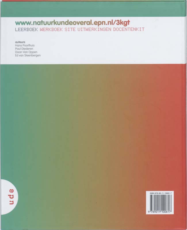 Achterkant van 3 vmbo-KGT