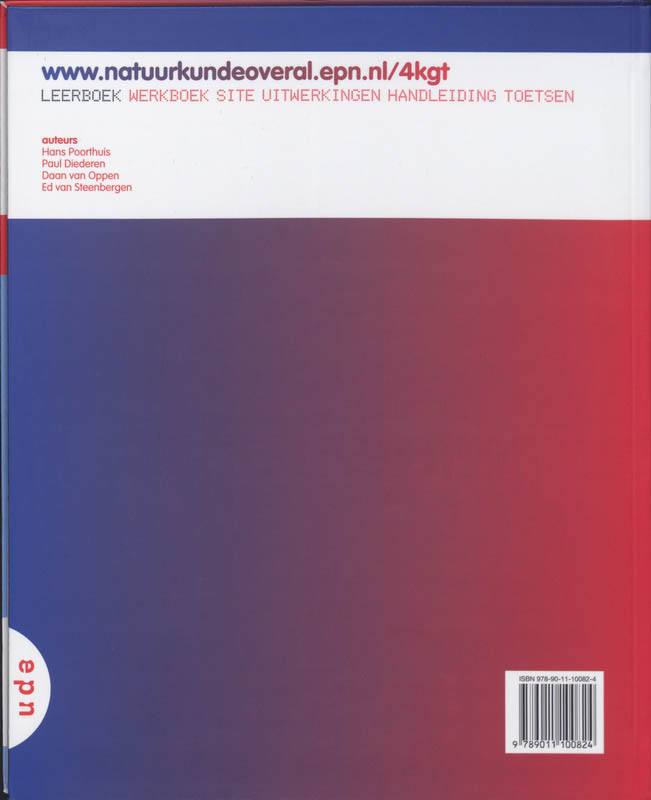 Achterkant van 4 vmbo-KGT