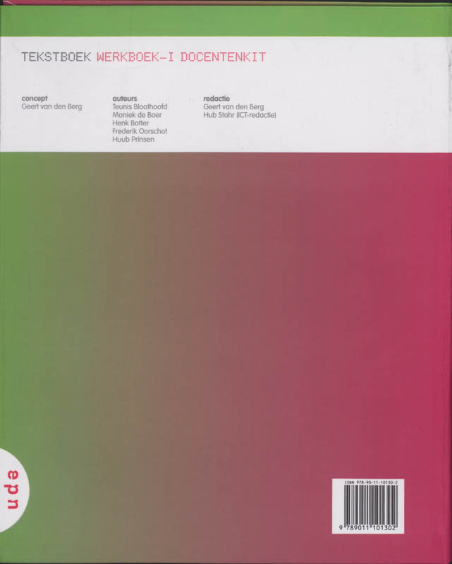 Achterkant van Tekstboek