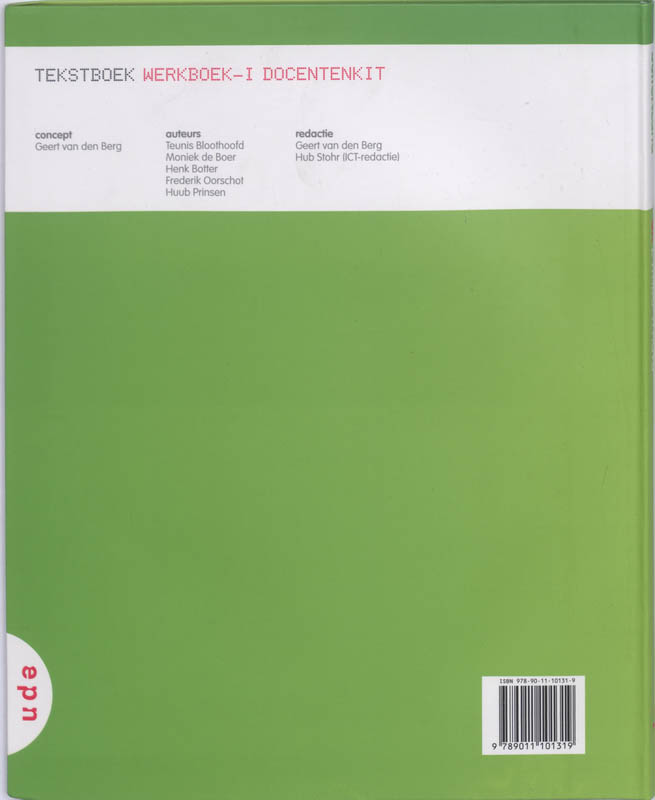 Achterkant van 2 Vmbo-T/havo