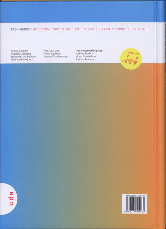 Achterkant van Bronnenboek