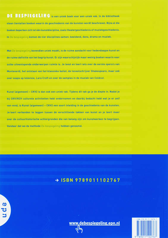 Achterkant van Werkboek