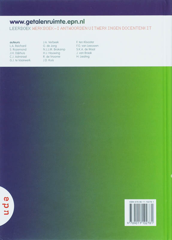 Achterkant van 1 Havo / vwo D