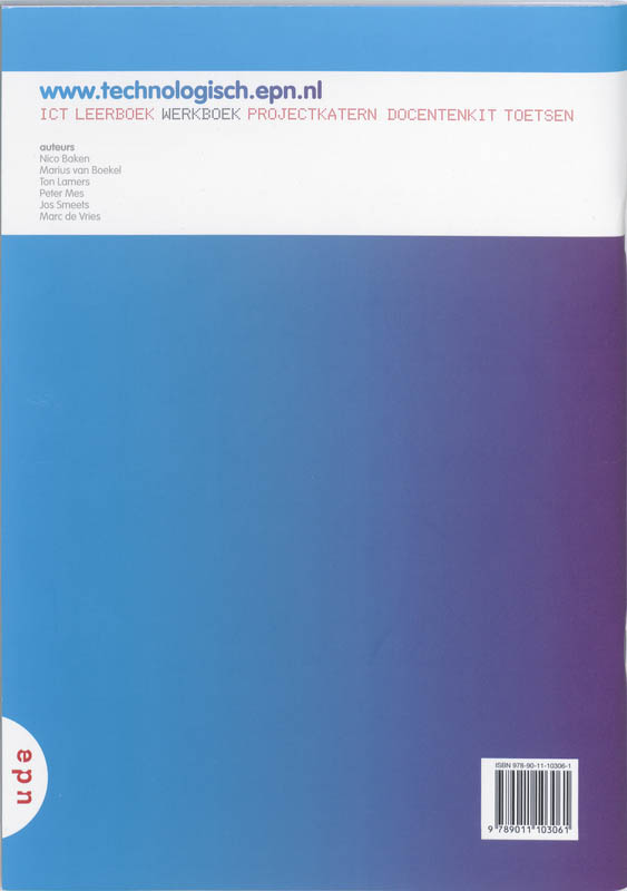 Achterkant van Werkboek-B