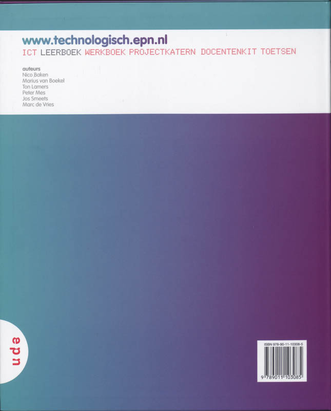 Achterkant van 1 Havo/vwo A