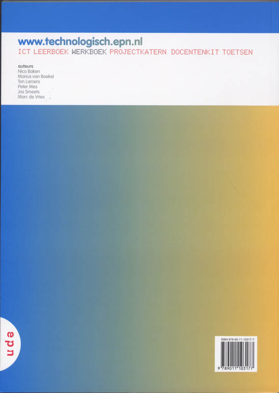 Achterkant van Werkboek-A