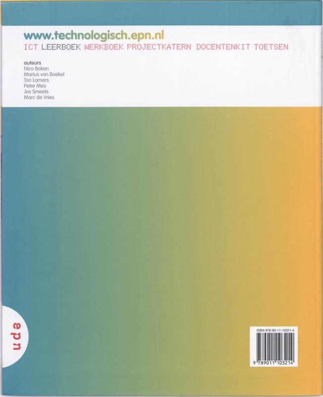 Achterkant van 1 vmbo-T/havo B