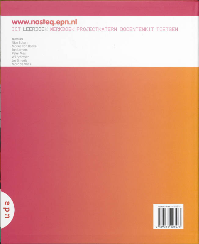 Achterkant van Leerboek A