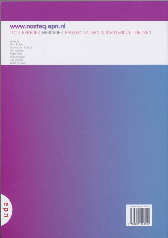 Achterkant van werkboek