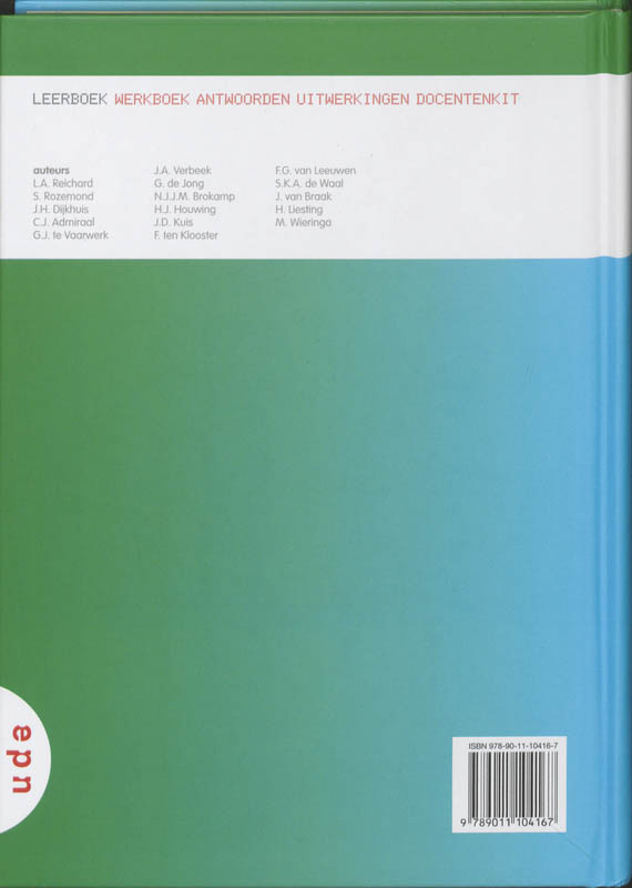 Achterkant van 2 vmbo-T/havo 1