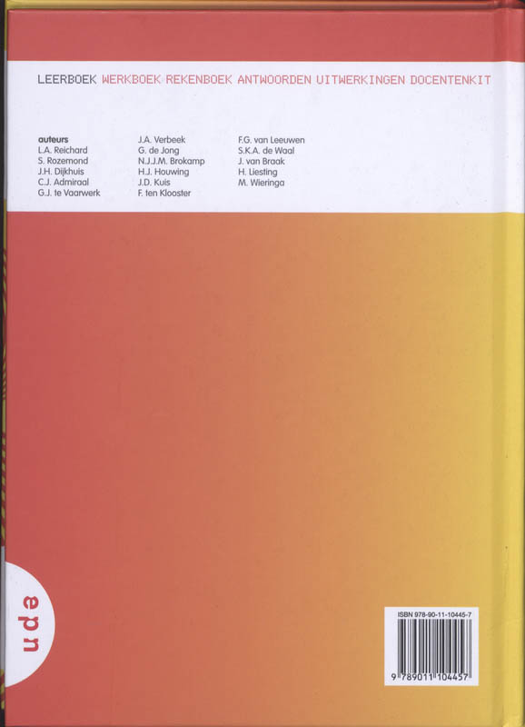 Achterkant van 3 Vmbo-B deel 2