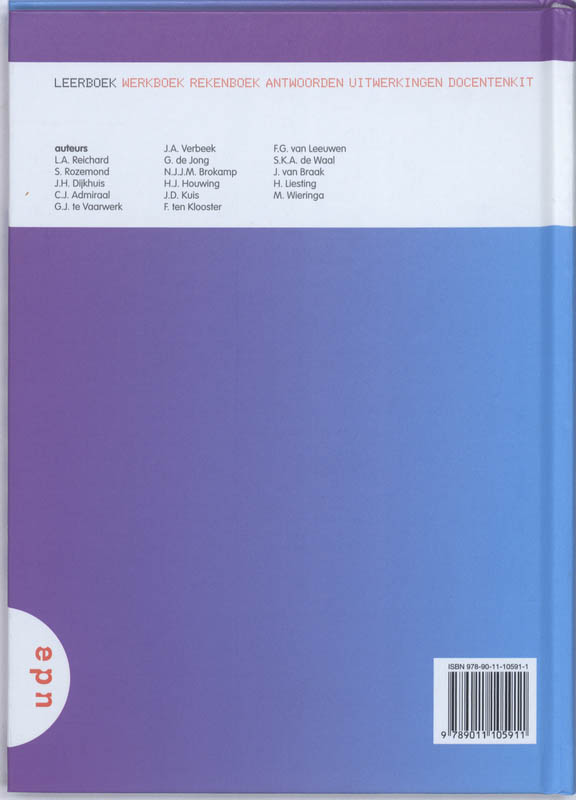 Achterkant van wi 4 vmbo-KGT