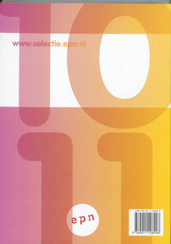 Achterkant van Selectie mbo/hbo 10-11