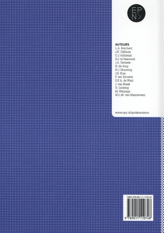 Achterkant van leerboek