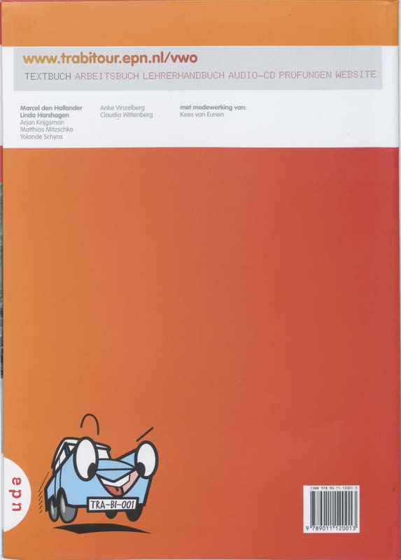 Achterkant van Textbuch