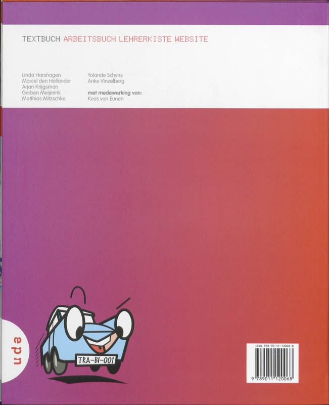 Achterkant van Textbuch E