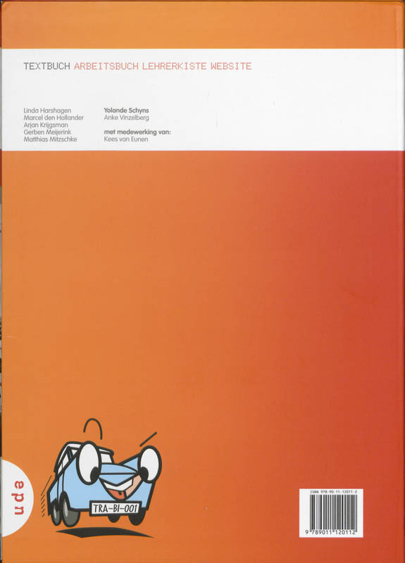Achterkant van Textbuch E