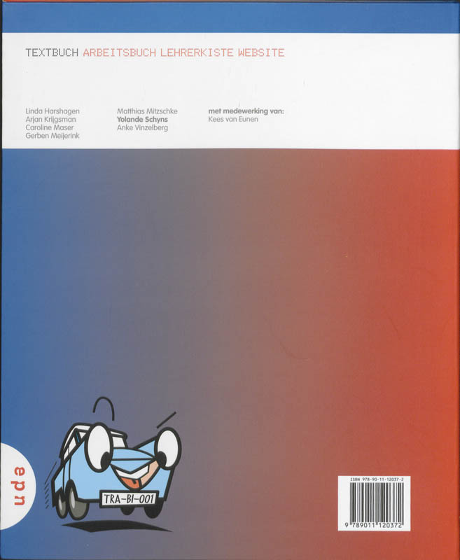 Achterkant van Textbuch F