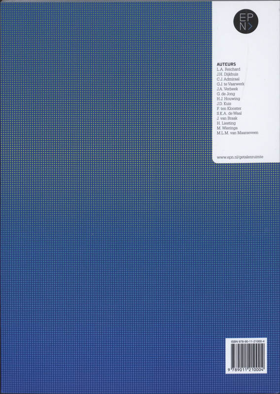 Achterkant van Rekenboek