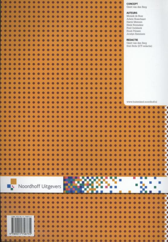 Achterkant van opdrachtenboek