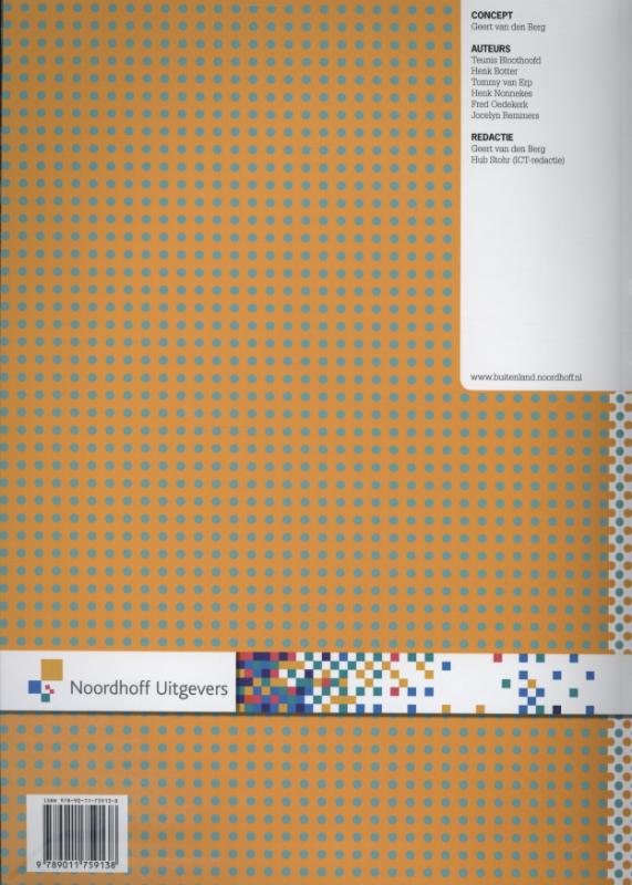 Achterkant van Opdrachtenboek