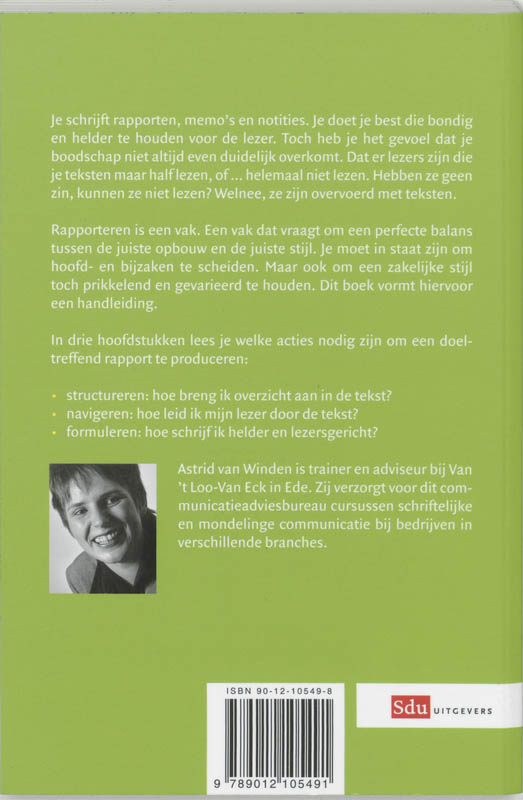 Achterkant van Doeltreffend rapporteren