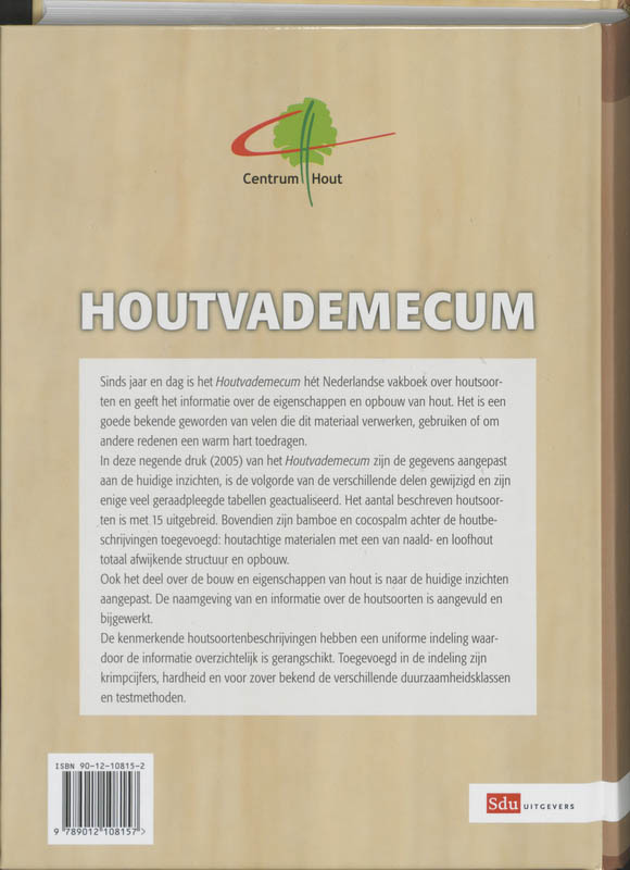 Achterkant van Houtvademecum
