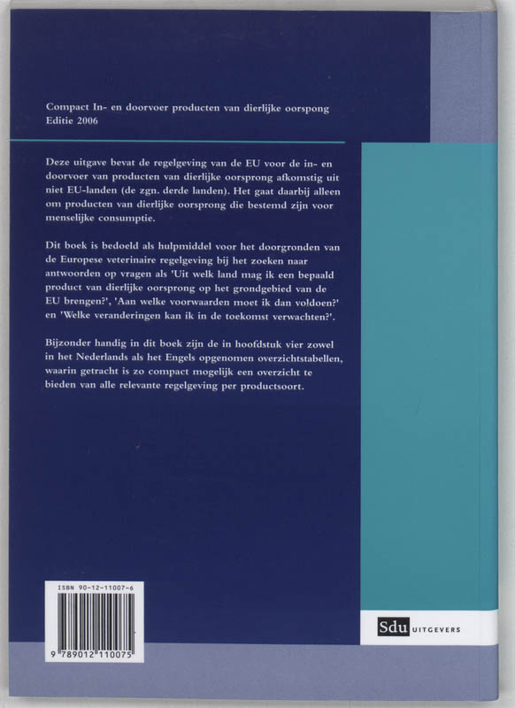 Achterkant van 2006